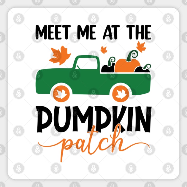 Meet me at the pumpkin patch! Magnet by DeeDeeCro
